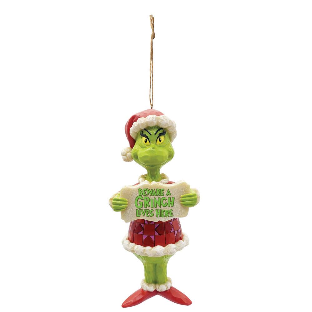 Jim Shore Dr. Seuss Grinch Beware Ornament